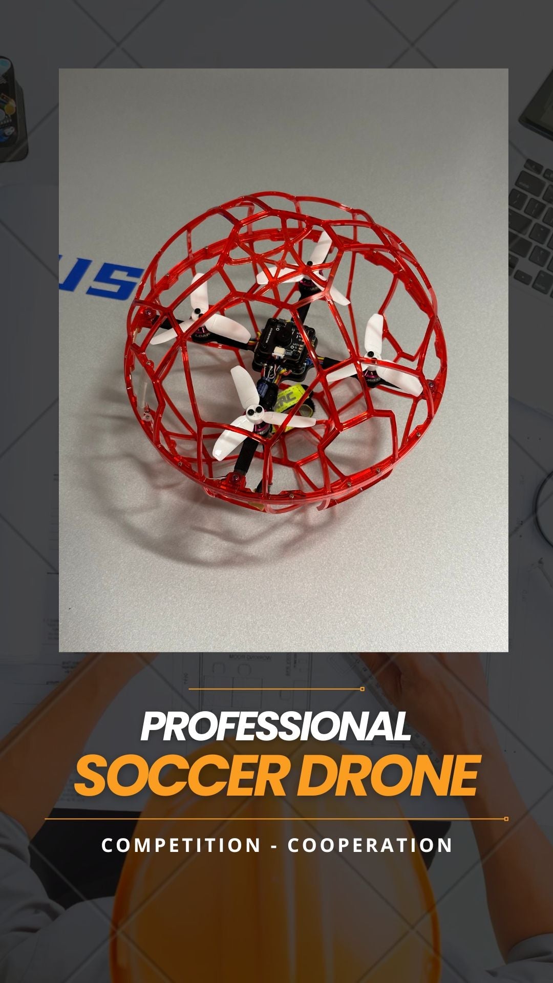 Soccer Drone: flight with team-based competition
